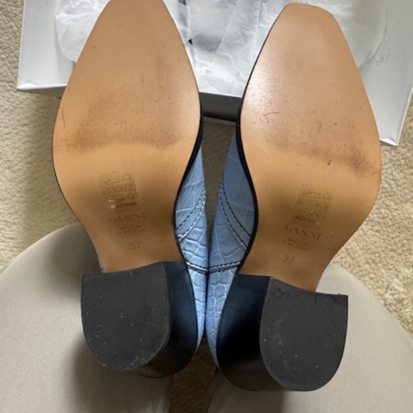 GANNI Callie Western Boots - Blue - Picture 16 of 16